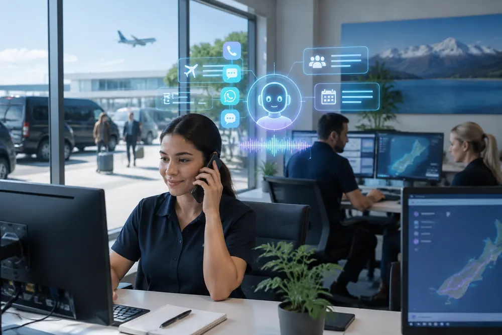 Airport transfer operators workflow coordinated across channels
