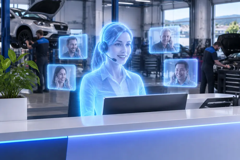 SAM digital receptionist answering calls for a New Zealand auto repair workshops business