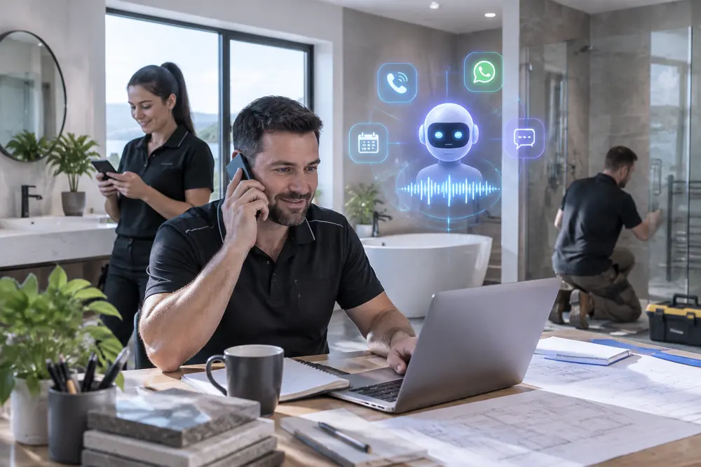 Bathroom renovators workflow coordinated across channels
