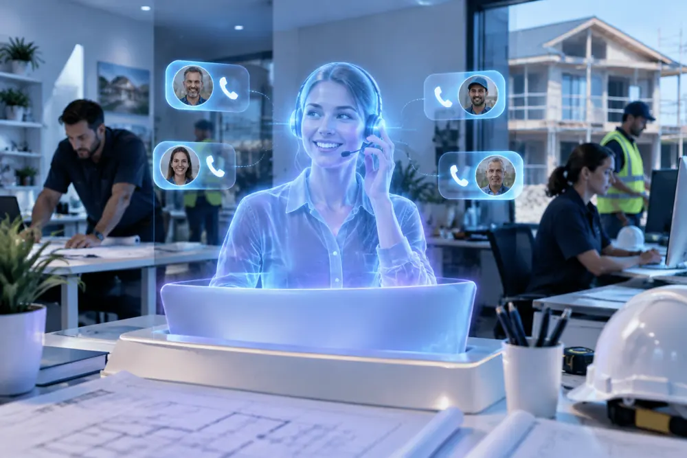 SAM digital receptionist answering calls for a New Zealand builders / renovators business