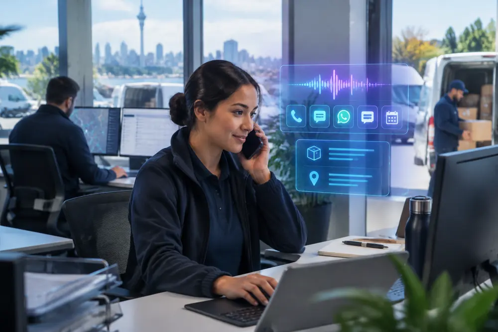 Courier companies workflow coordinated across channels