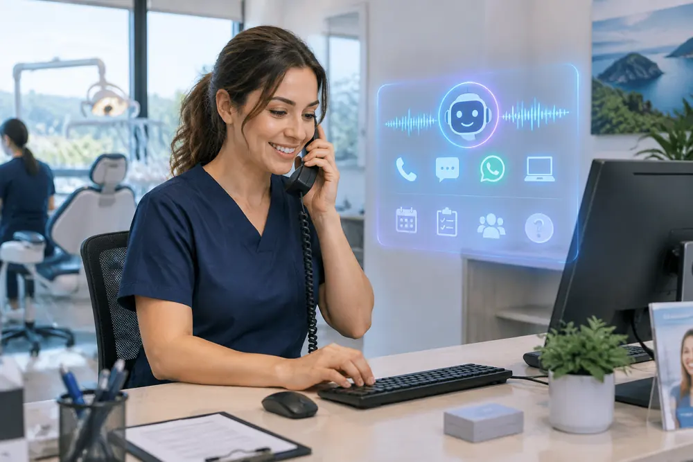 Dental practices workflow coordinated across channels