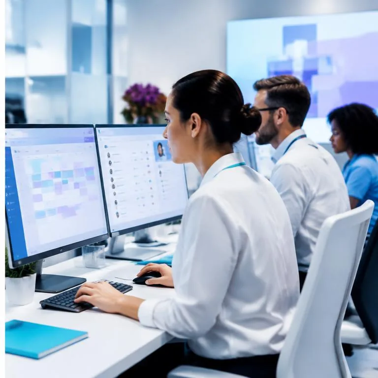 Healthcare operations technology supporting a connected enterprise workflow