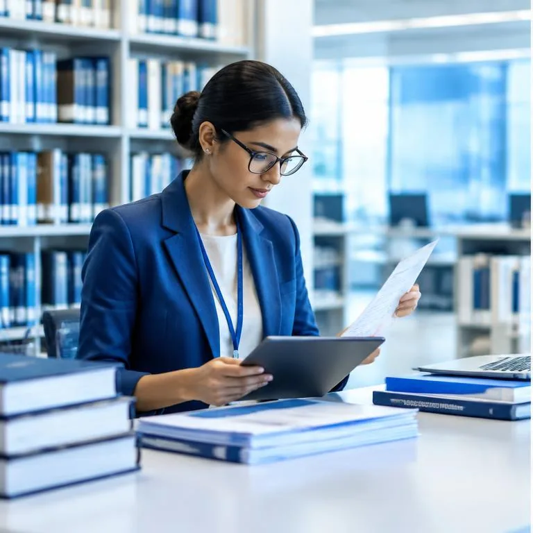 Knowledge Intelligence specialists working together in a bright corporate environment