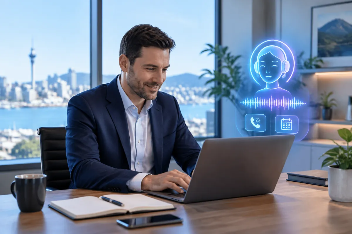 Mortgage advisers team at work while AIIT Voice AI answers customer calls