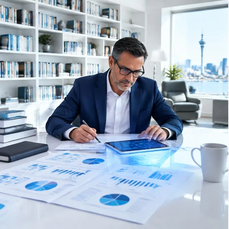 enterprise AI planning specialists working together in a bright corporate environment