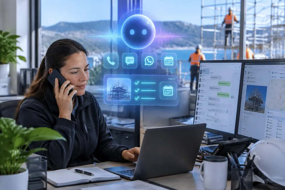 Scaffolding companies workflow coordinated across channels