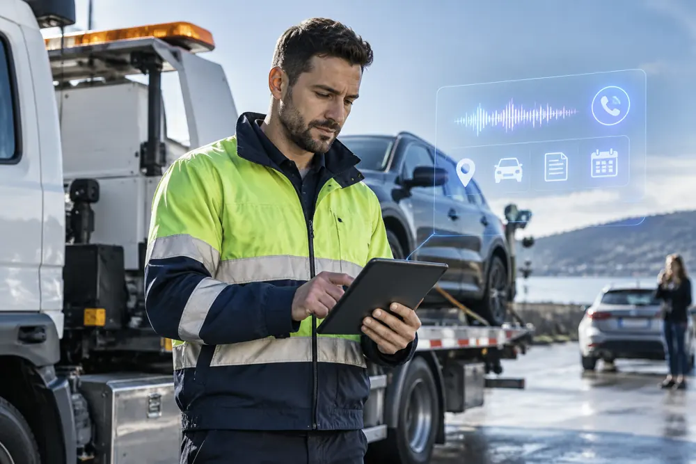 Towing companies booking and follow-up in progress