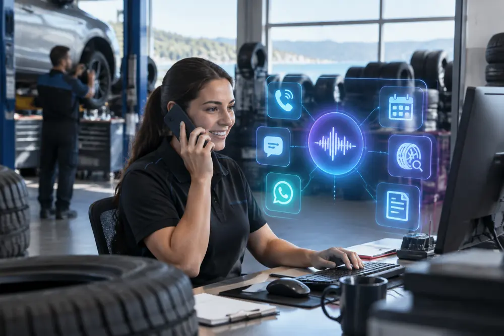 Tyre shops workflow coordinated across channels