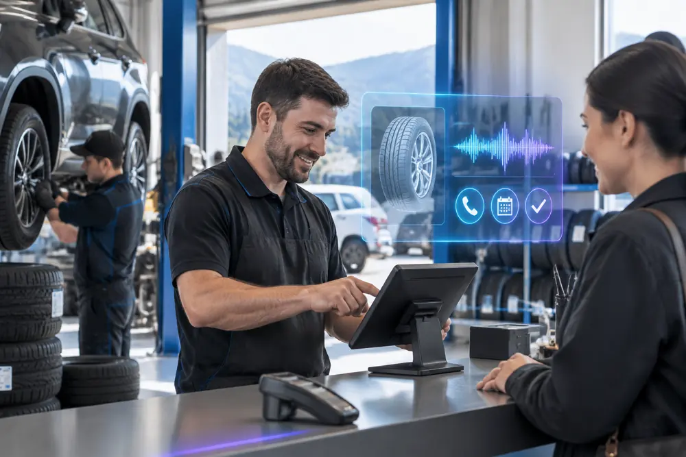 Tyre shops booking and follow-up in progress